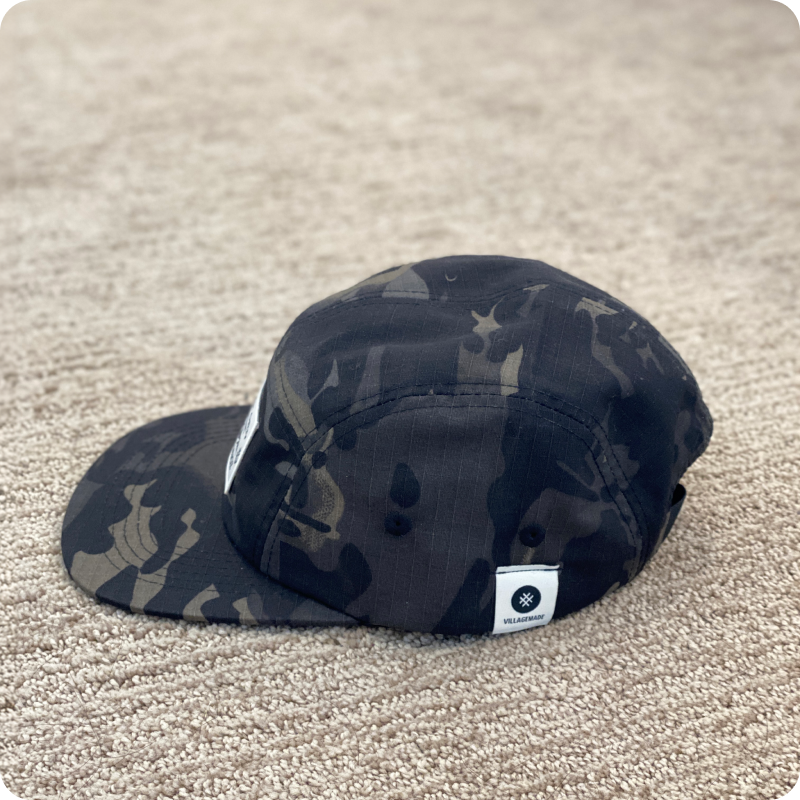 Camo 5 Panel Camper Hat - Iu Mien Baengh Orn