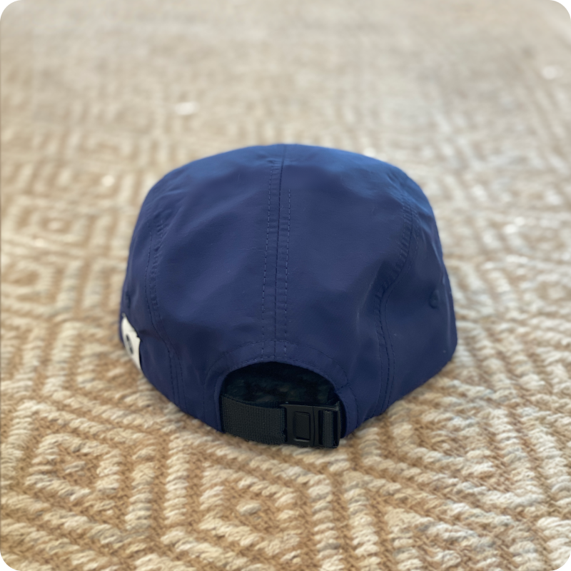 Navy 5 Panel Camper Hat - Iu Mien Baengh Orn
