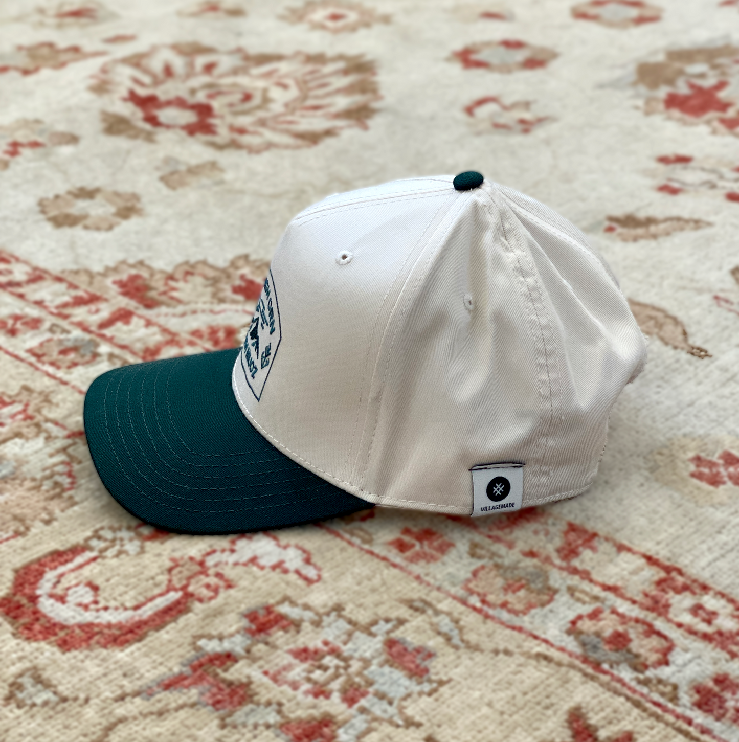Green & Tan Classic Baseball Cap - Iu Mien Baengh Orn